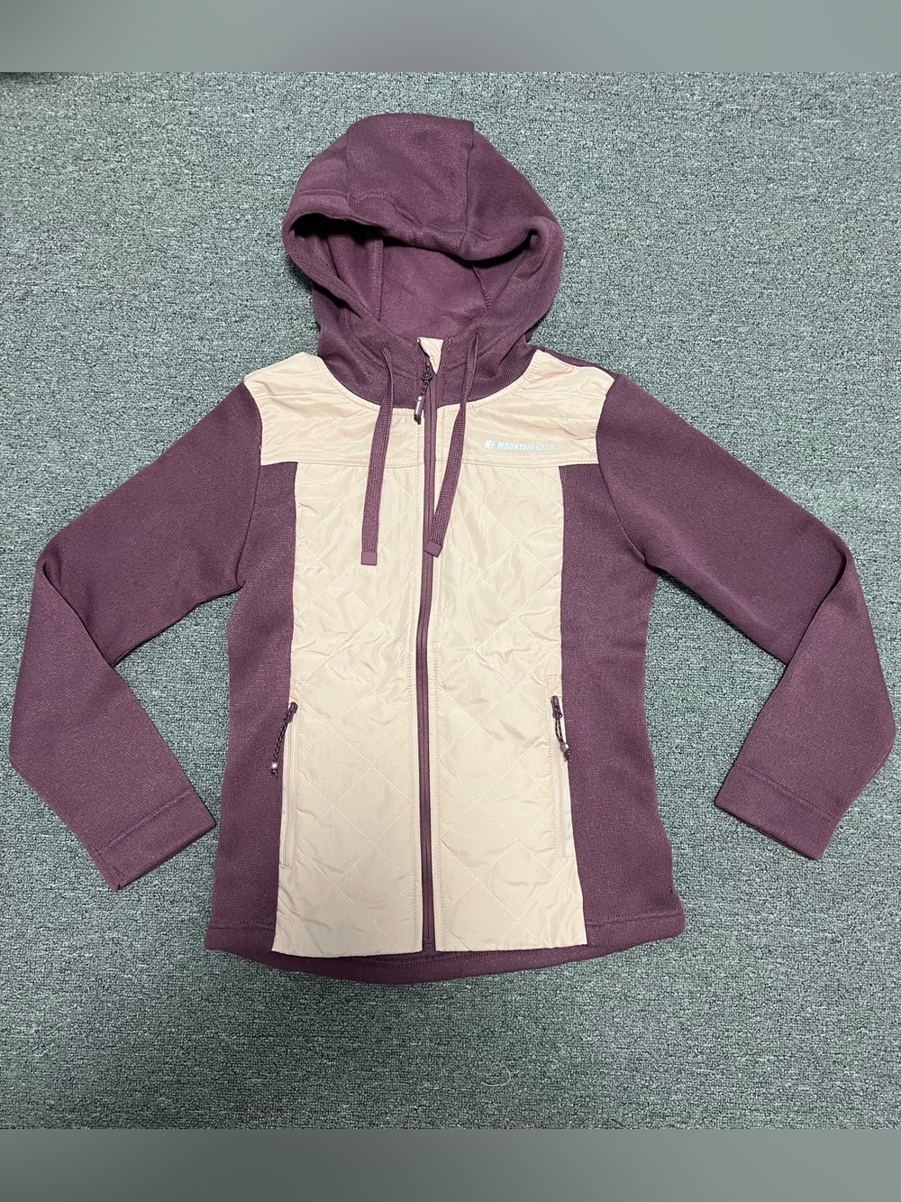 Girls' Quilted Front Hooded Jacket 16T